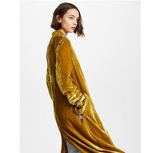 RARE Free People Dhalia Velvet Duster